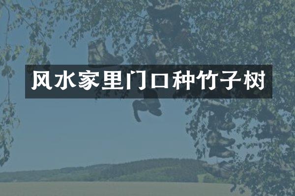 风水家里门口种竹子树