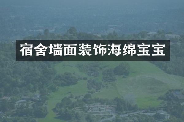 宿舍墙面装饰海绵宝宝