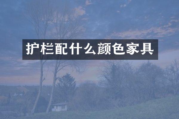 护栏配什么颜色家具