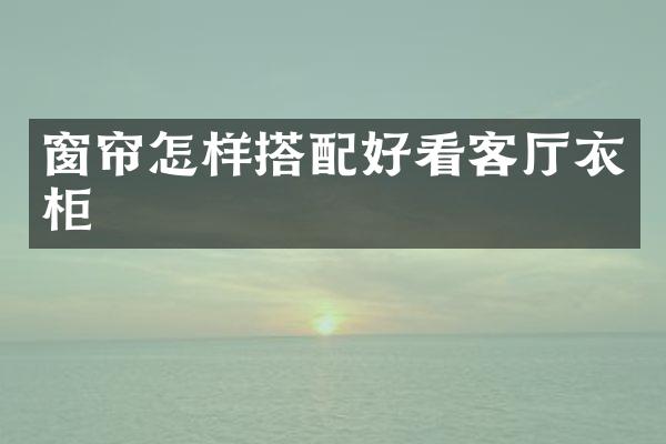 窗帘怎样搭配好看客厅衣柜