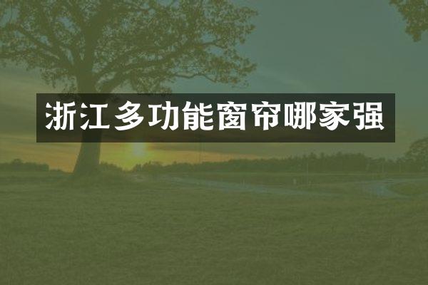 浙江多功能窗帘哪家强