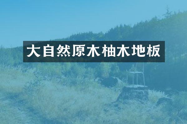大自然原木柚木地板
