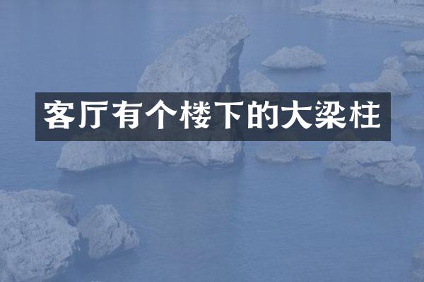 客厅有个楼下的大梁柱