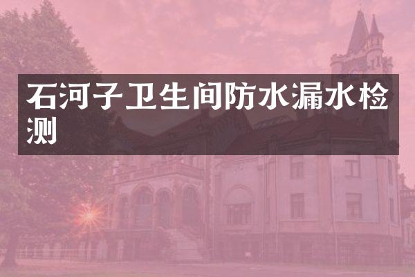 石河子卫生间防水漏水检测
