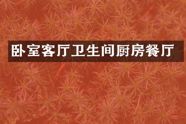 卧室客厅卫生间厨房餐厅