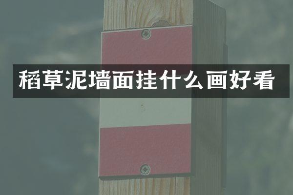 稻草泥墙面挂什么画好看