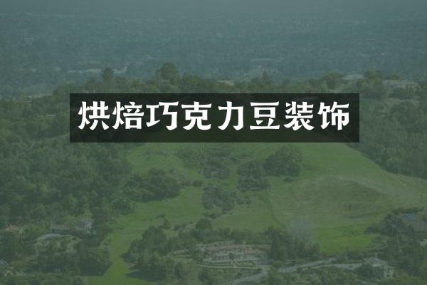 烘焙巧克力豆装饰