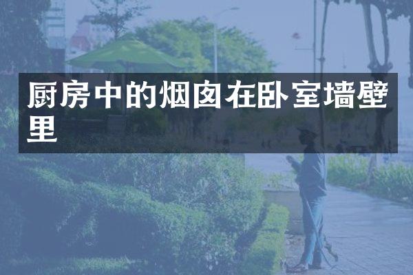 厨房中的烟囱在卧室墙壁里