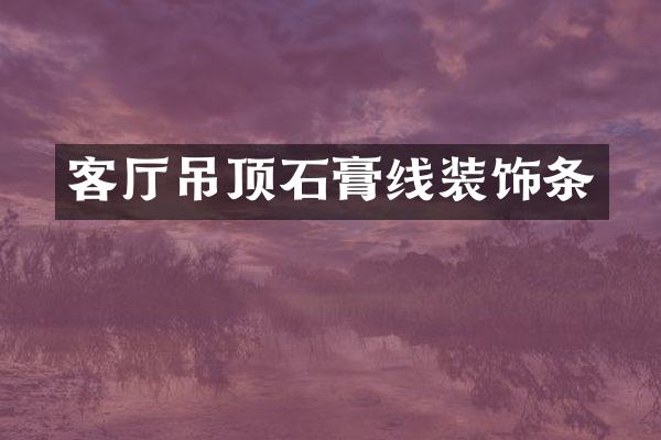 客厅吊顶石膏线装饰条