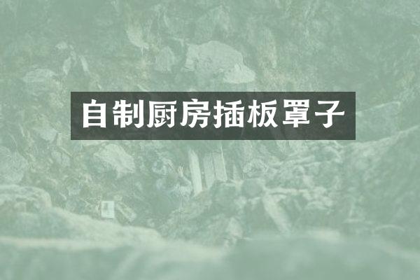 自制厨房插板罩子