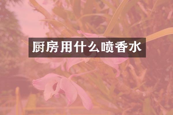 厨房用什么喷香水