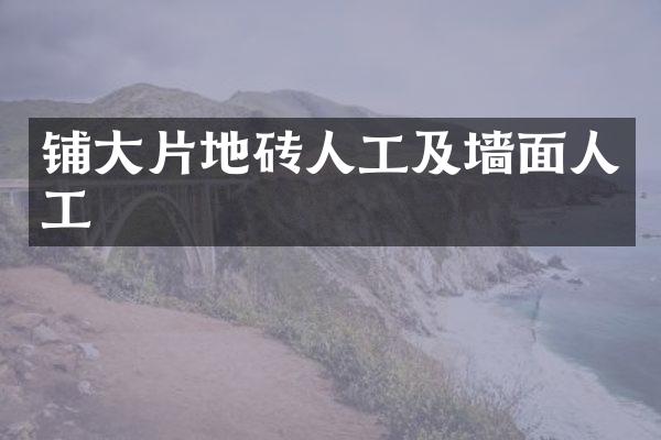 铺大片地砖人工及墙面人工