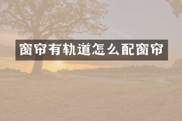 窗帘有轨道怎么配窗帘