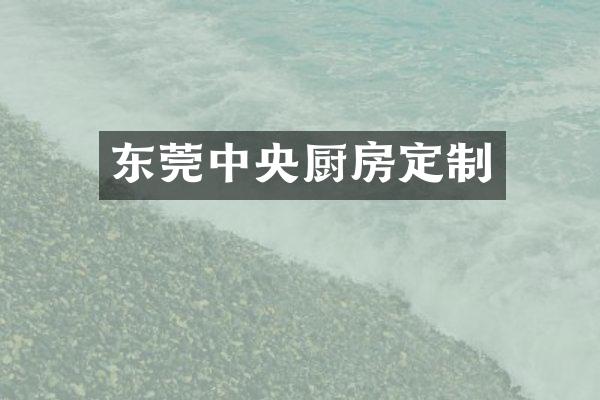 东莞中央厨房定制