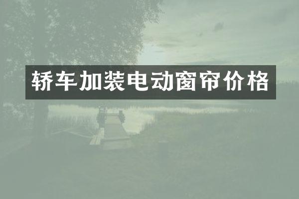 轿车加装电动窗帘价格