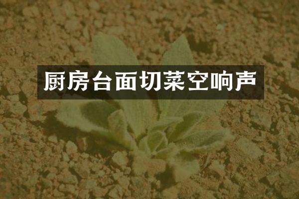厨房台面切菜空响声