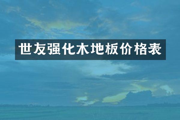 世友强化木地板价格表