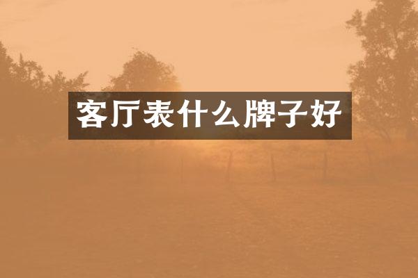 客厅表什么牌子好
