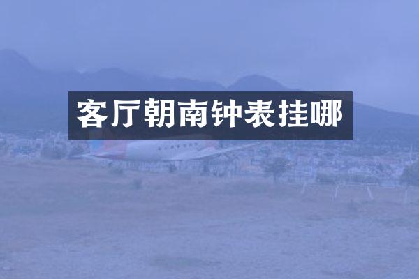 客厅朝南钟表挂哪
