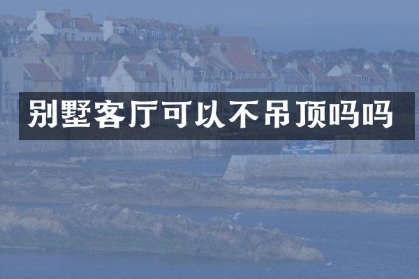 别墅客厅可以不吊顶吗吗