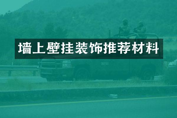 墙上壁挂装饰推荐材料