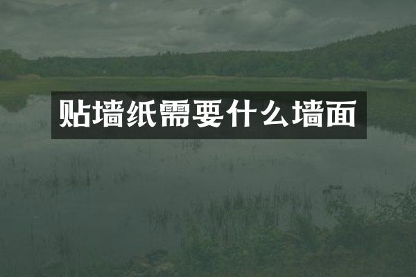 贴墙纸需要什么墙面