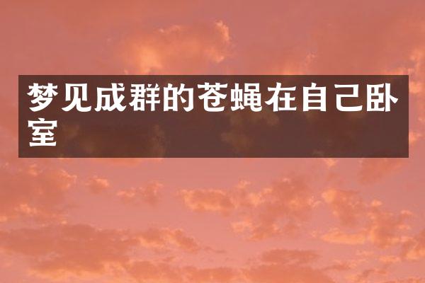 梦见成群的苍蝇在自己卧室