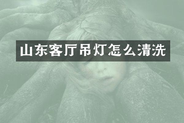 山东客厅吊灯怎么清洗