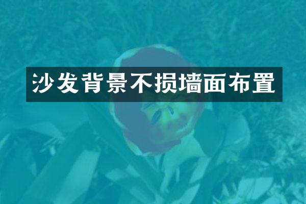 沙发背景不损墙面布置