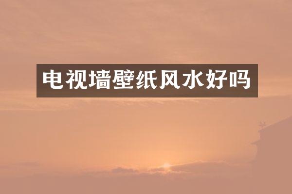 电视墙壁纸风水好吗