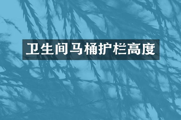 卫生间马桶护栏高度