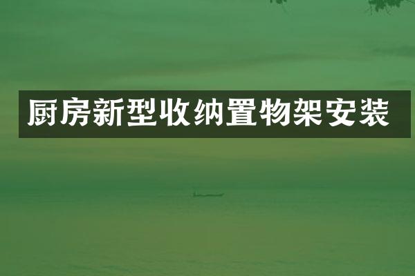 厨房新型收纳置物架安装