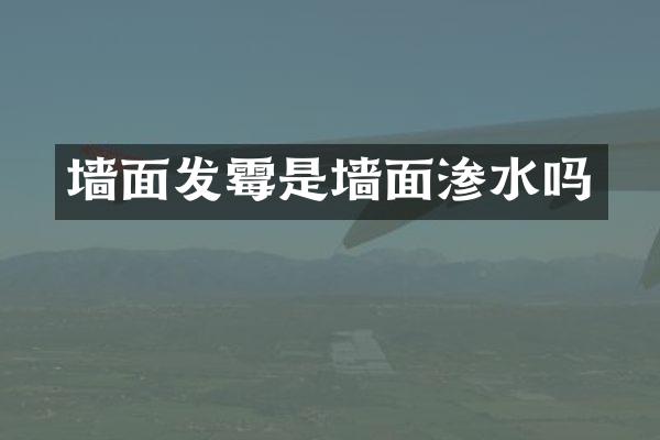 墙面发霉是墙面渗水吗