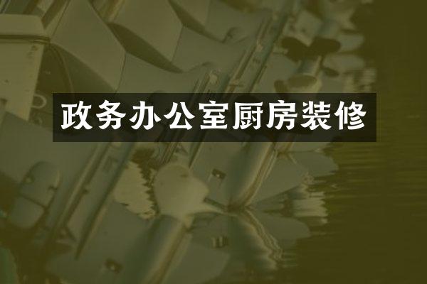 政务办公室厨房装修