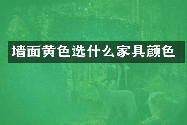 墙面黄色选什么家具颜色