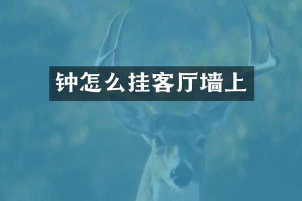 钟怎么挂客厅墙上