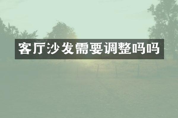 客厅沙发需要调整吗吗