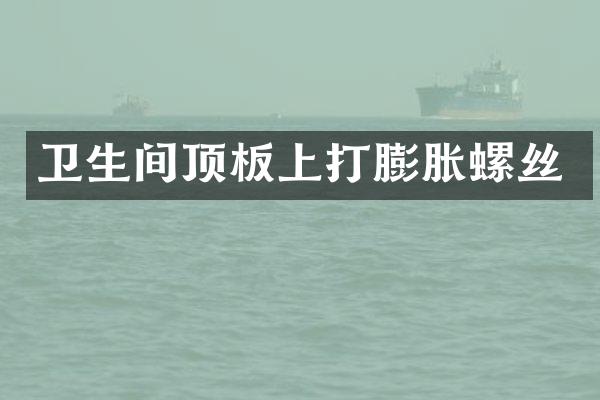 卫生间顶板上打膨胀螺丝