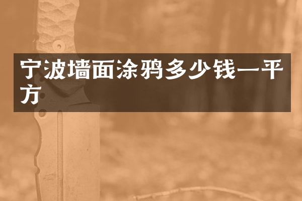 宁波墙面涂鸦多少钱一平方