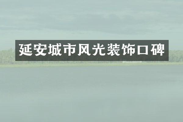 延安城市风光装饰口碑