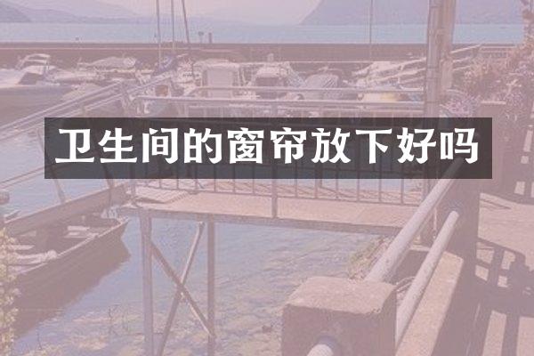 卫生间的窗帘放下好吗