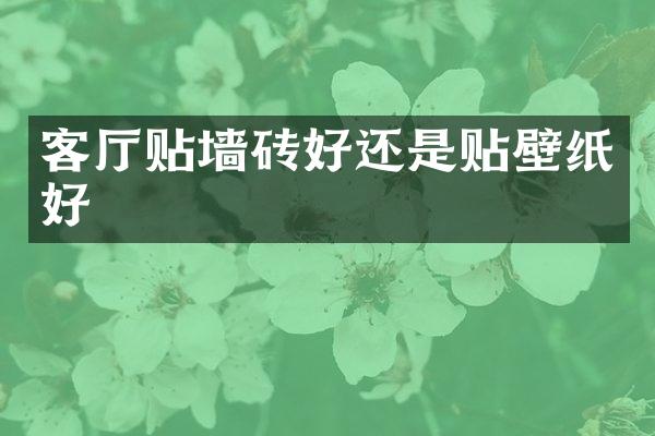 客厅贴墙砖好还是贴壁纸好