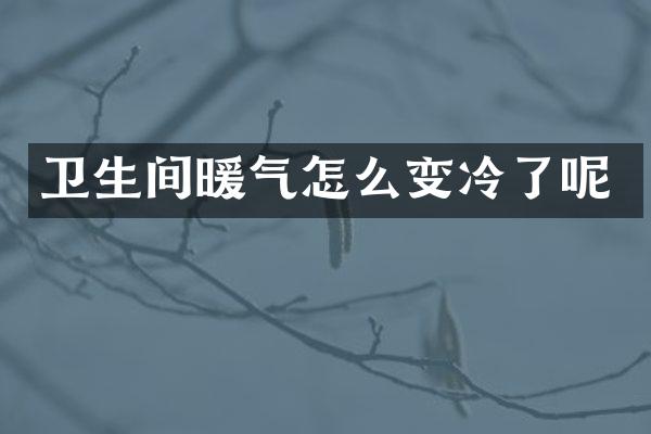 卫生间暖气怎么变冷了呢