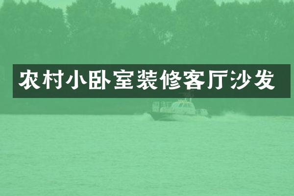 农村小卧室装修客厅沙发
