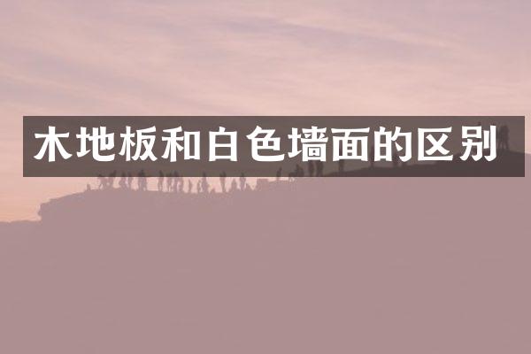 木地板和白色墙面的区别