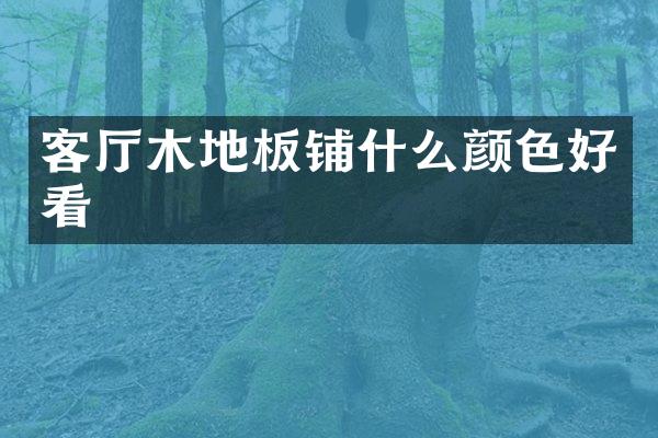 客厅木地板铺什么颜色好看