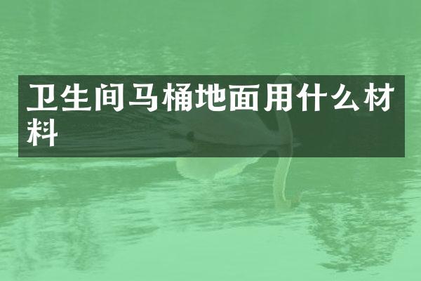卫生间马桶地面用什么材料