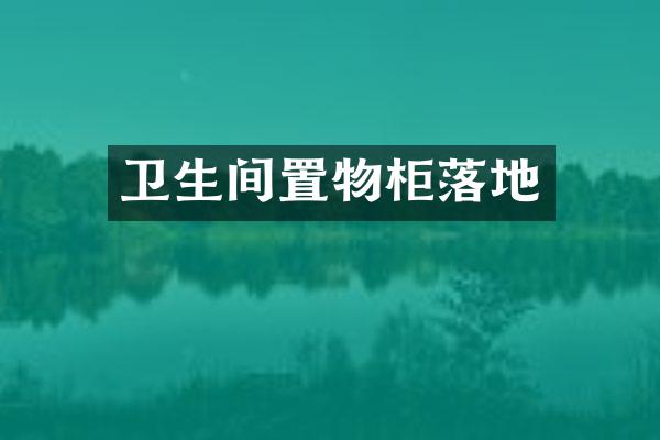 卫生间置物柜落地