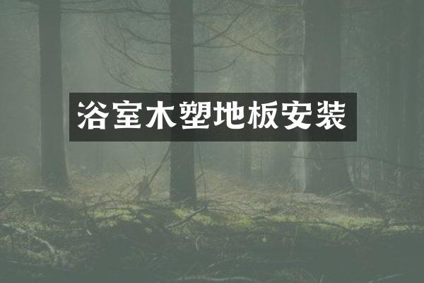 浴室木塑地板安装