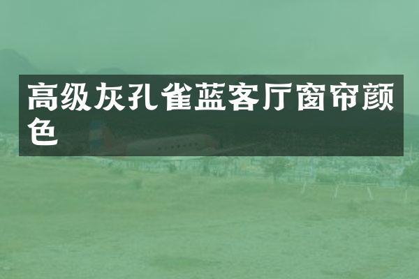 高级灰孔雀蓝客厅窗帘颜色